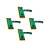 4Pcs Green Plastic Floor Scrub Brushes for Home Efficient Painting 2