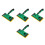 4Pcs Green Plastic Floor Scrub Brushes for Home Efficient Painting 3