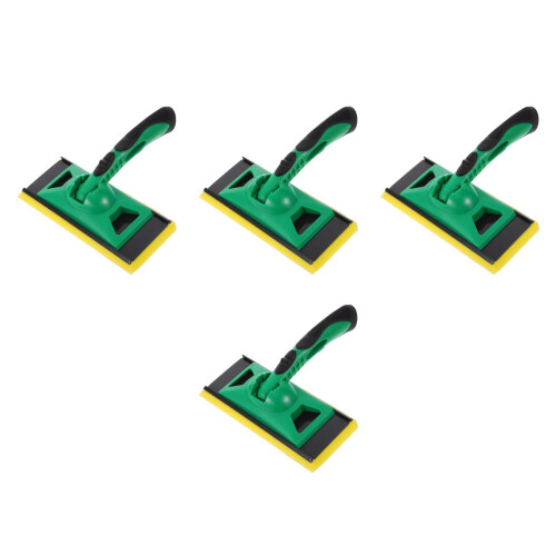 4Pcs Green Plastic Floor Scrub Brushes for Home Efficient Painting 2