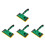 4Pcs Green Plastic Floor Scrub Brushes for Home Efficient Painting 6