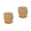 2Pcs Handwoven Imitation Rattan Storage Baskets Khaki for Kitchen Use 7