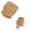 2Pcs Handwoven Imitation Rattan Storage Baskets Khaki for Kitchen Use 8