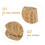 2Pcs Handwoven Imitation Rattan Storage Baskets Khaki for Kitchen Use 9