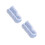 2Pcs Efficient Blue Microfiber Window Cleaner Refill Pads Reusable 7