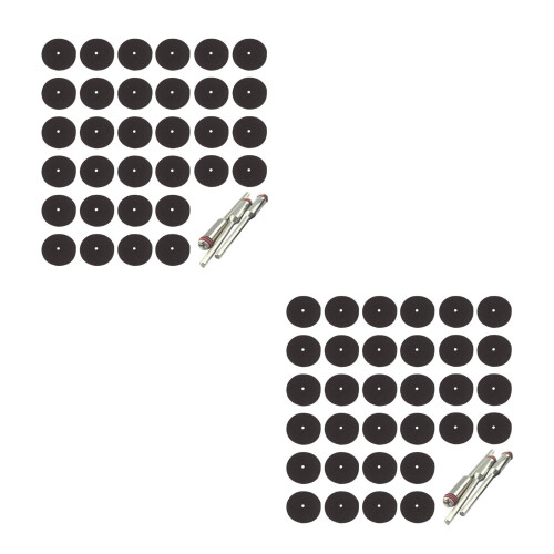 150Pcs Light Brown Plastic Metal Cutting Discs for Electric Tools 1
