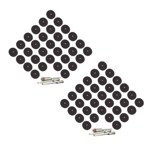 150Pcs Light Brown Plastic Metal Cutting Discs for Electric Tools 2