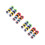 16Pcs Bright Multi Plastic Party Glasses Funny Flower Eyeglass Props 2