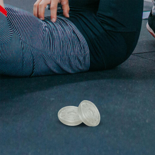 10Pcs Door Pull Up Bar End Pads Rubber Suction Cup Covers Transparent 2