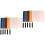 10Pcs Hand-Cranked Referee Flags for Athletics Lightweight Durable 3