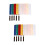 10Pcs Hand-Cranked Referee Flags for Athletics Lightweight Durable 6