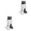 2Pcs Durable Strut Spreader Tool with Shock Absorber Removal Socket 2