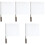 5Pcs White Traffic and Racing Flags with Comfortable Hand Grips 2
