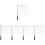 5Pcs White Traffic and Racing Flags with Comfortable Hand Grips 4