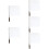 5Pcs White Traffic and Racing Flags with Comfortable Hand Grips 9