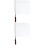 2Pcs Competition Referee Flags White with Sturdy Stainless Steel Poles 4
