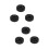 6Pcs Black Angle Sanding Pad Backing Plate for Angle Grinder 6