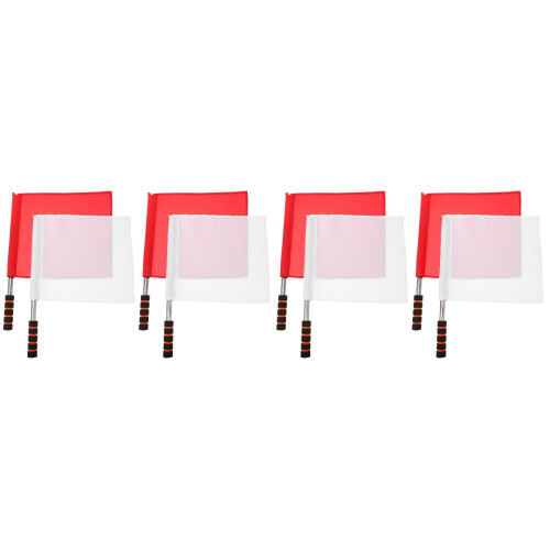 4Pcs Durable Signal Flags Handheld for Sports Referee and Traffic Use 1