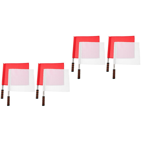 4Pcs Durable Signal Flags Handheld for Sports Referee and Traffic Use 2