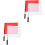4Pcs Durable Signal Flags Handheld for Sports Referee and Traffic Use 8