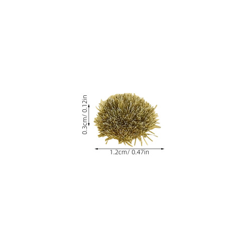3Pcs Khaki Static Grass Tufts for Model Railway Dioramas Plastic Nylon 1