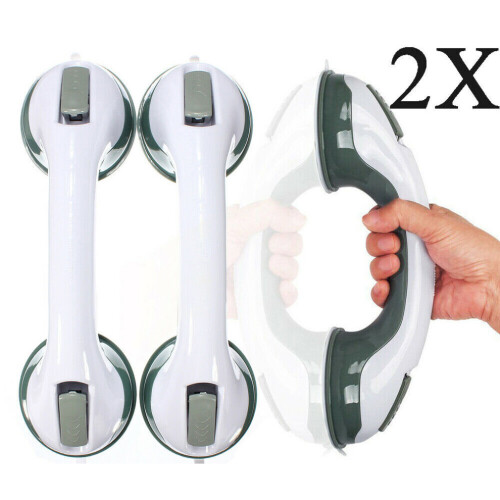 2X Safety Bathroom Bath Shower Hand Grip Grab Suction Rail Bar Handle