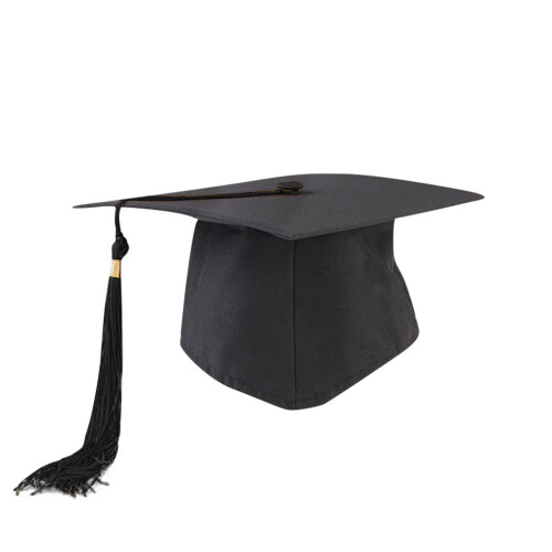 Toc de absolvire negru cu ciucure, mărime universală