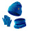 Conjunto de inverno infantil tricotado: gorro, luvas e cachecol. 1