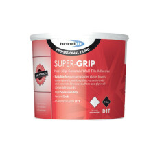 Super Grip Ready Mix Non Slip Ceramic Wall Tile Adhesive Off White 7.5Kg
