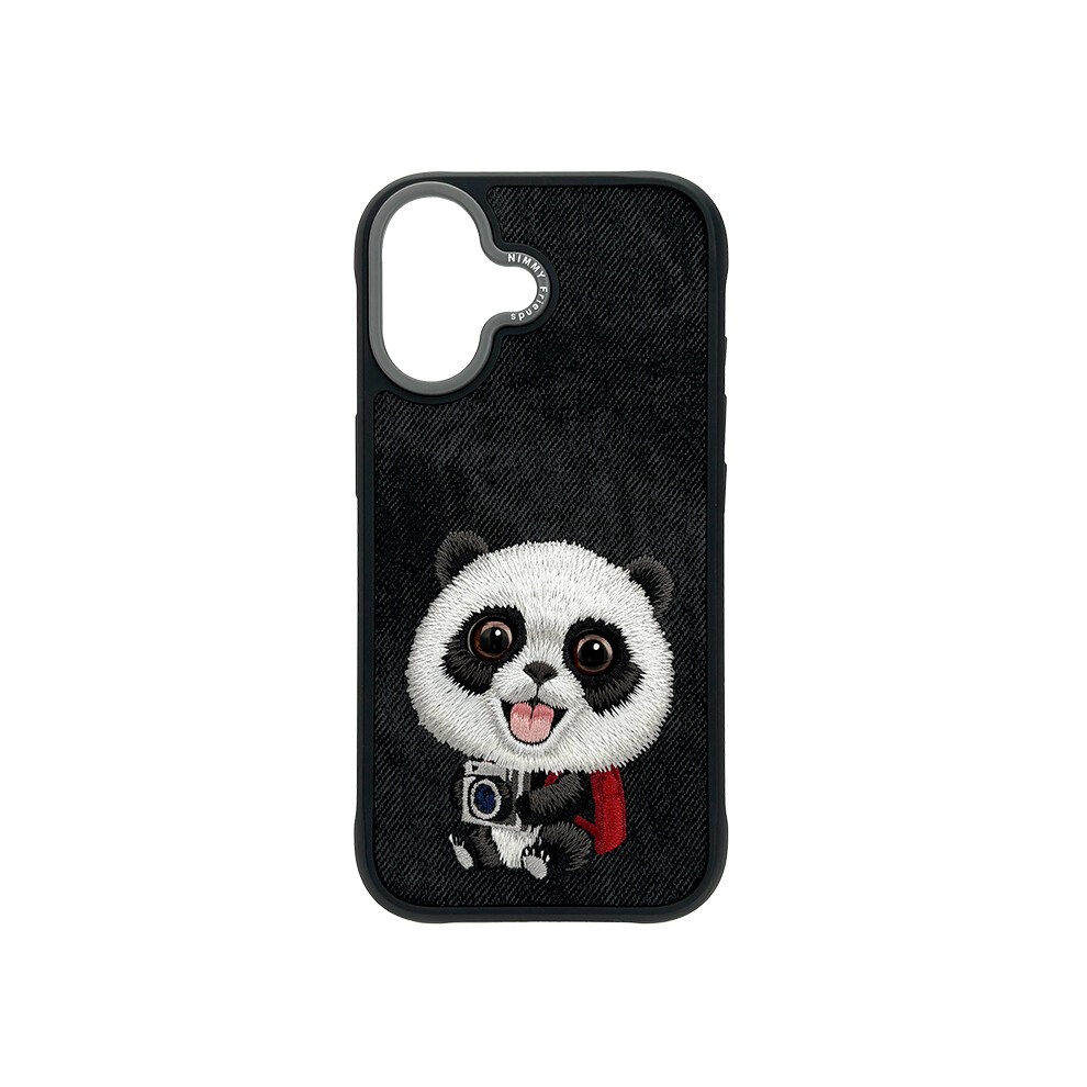 Nimmy Big Eye Cute Pet Travel Panda Case With Magsafe For Iphone 17 6.3" Black Grey - N-Xdy-Ip17-06-A Black,Grey 6971080313264
