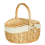 Wicker Picnic Basket with Lid and Handle, Large, Washable 2