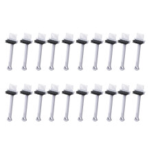 Double Side Comb Cleaner Brush Hair Removal Grime Scraping-grey