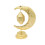 lamp, decorative table lamp, LED crescent lamp, iron night-A 1