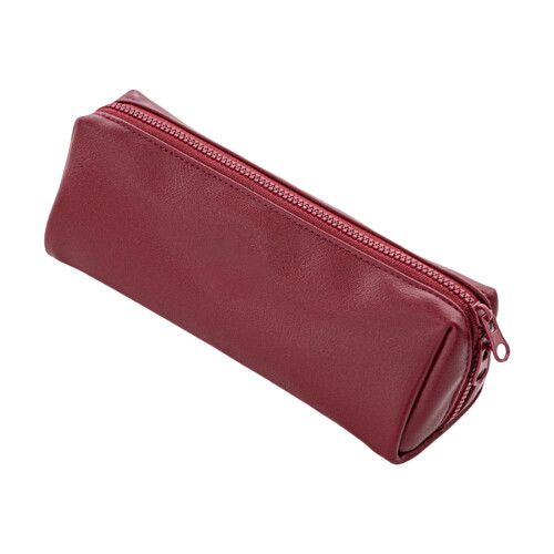 Zippered Closure Pencil Case Light Weight Waterproof-Burgundy