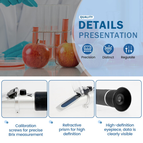 Digitales Aluminium-Brix-Refraktometer 0–25 % Brix 2