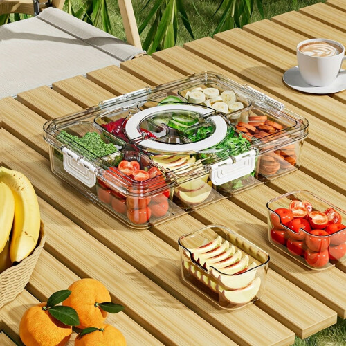 Edelstahl-Lunchbox mit Fächern und Deckel 2