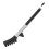 Pinça de silicone para massa com dentes, resistente ao calor, preta. 2