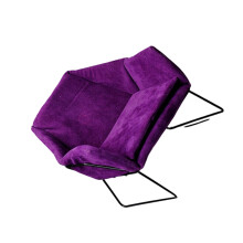 Living Room Sofa Set 1/6 Scale Wooden Base Cloth Covered-Purple