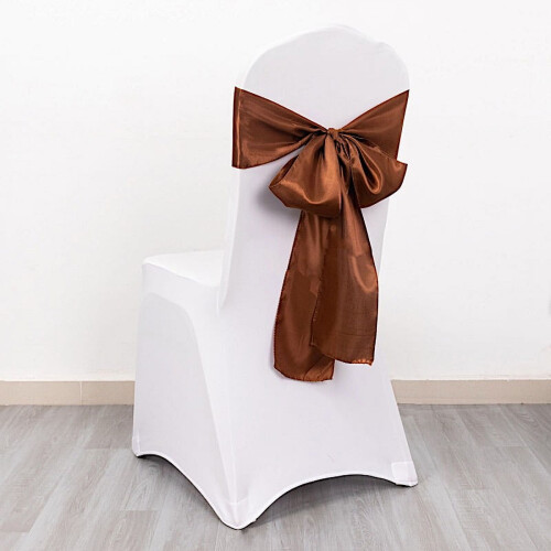 Σατέν Πλαίσια Καρέκλας – Κανέλα Καφέ, 6" x 106", Συσκευασία 20 τεμαχίων 1