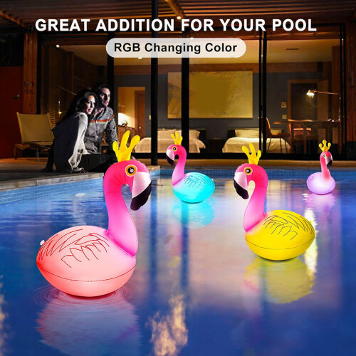Ηλιακά φώτα πισίνας Flamingo – IP68 Αδιάβροχα, 2 τεμάχια