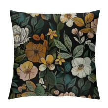 Housse de coussin courte en peluche avec fermeture éclair invisible
