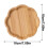 Bandeja redonda de bambu artesanal de 30 cm (12 polegadas) 2