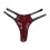 Slip perizoma da donna con inserti in pizzo e glitter 1