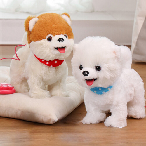 Realistic Electrc Plush Pet Toy With Interactive-Pomeranian 1