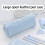 Waterproof PU Leather Pencil Case Zippered Pencil Pouches-Blue 3