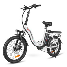 Samebike CY20 Folding Electric Bike 48V 12AH 20" Commuter City E-Bike White