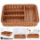 Panier de rangement pour couverts, imitation rotin chocolat, 1 pièce 7