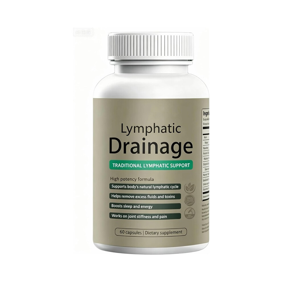 Lymphatic Drainage Supplementâwith Dandelion,Burdock,Cleavers-Echinacea, Supports Bloating,Fluid Balance-60 Capsules