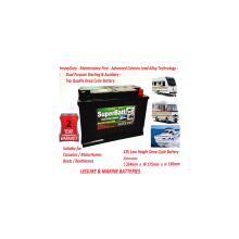 12V 110AH Leisure Marine Dual Purpose Heavy Duty Deep Cycle Battery SB LM110