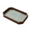 Serveringsbricka med träram i präglat glas 1