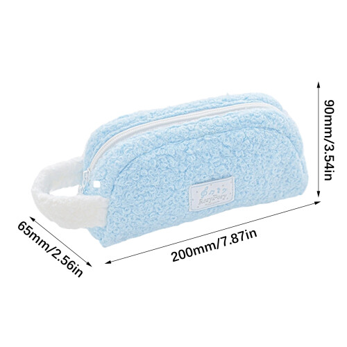 Large Capacity Pencil Case For School Students Office-Blue 2
